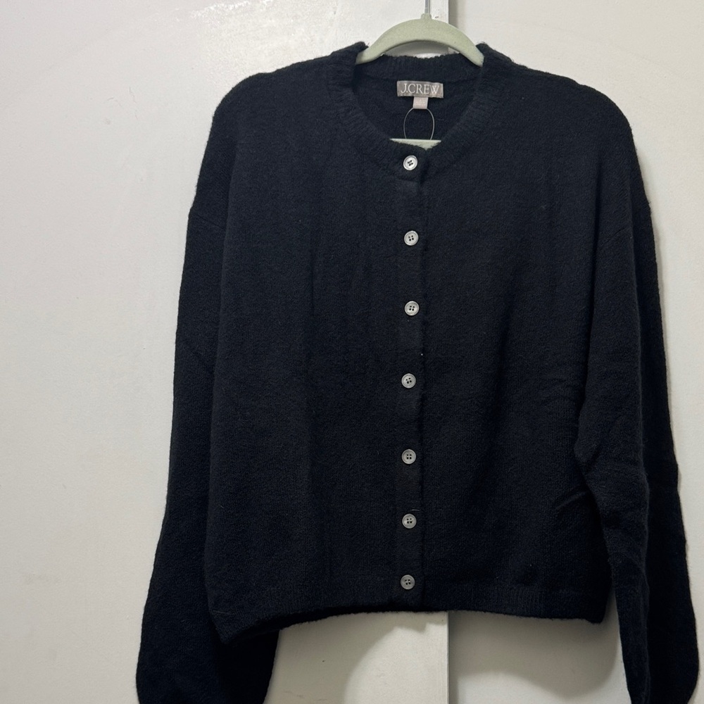 J. Crew Black Button-Up Cardigan